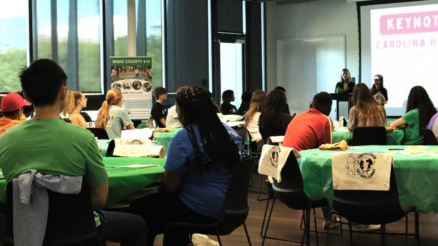 Teens sitting at the 2025 Youth Food Security Summit
