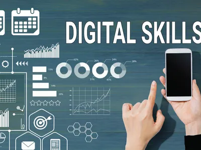 Digital Skills - image of hands holding a phone