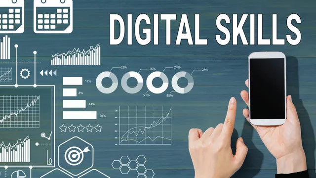 Digital Skills - image of hands holding a phone