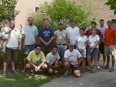 Group photo of 2002 entomology work crew