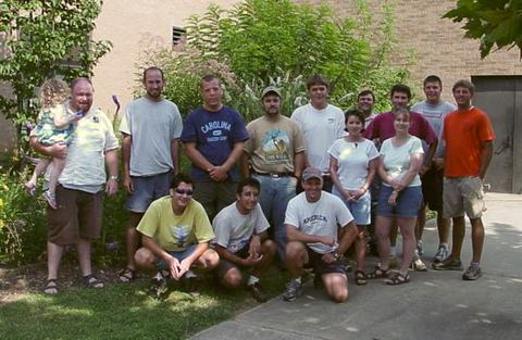 Group picture of 2002 Entomology work crew