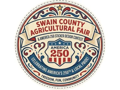 America 250 Swain Ag Fair Sticker Design Contest Logo for 2026