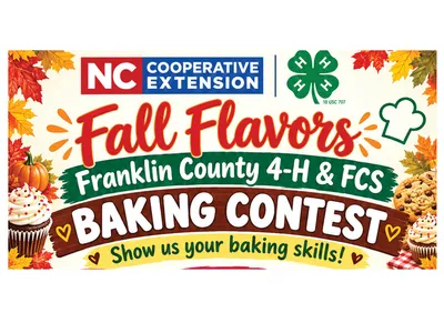 Fall Flavors Franklin County 4-H & FCS Baking Contest, fall leaves and baked goods
