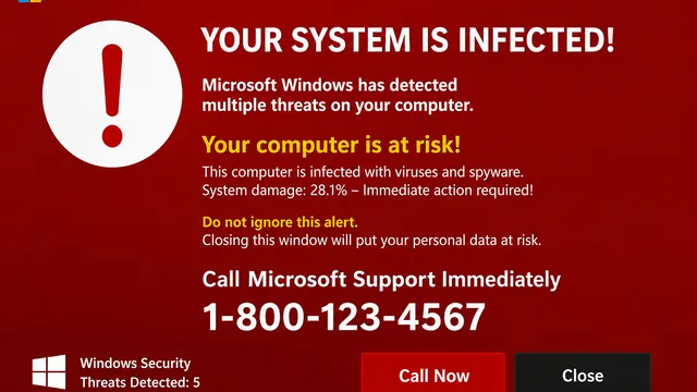 Composite image created by AI about how a scam may appear.