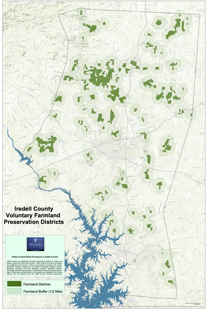 Iredell County Farmland Preservation Map