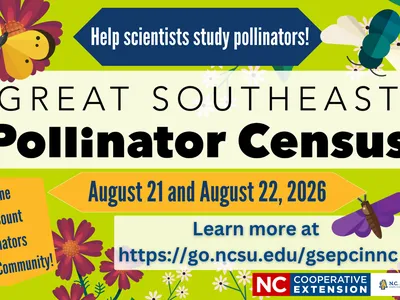 Great Southeast Pollinator Census billboard.