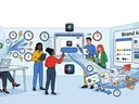 Decorative image of someone saving time on their computer Google Gemini instructions in Google Docs to ensure document stays on brand.