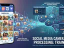 Family photos levitate off of a smartphone and are sucked into a giant brain.