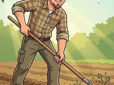 Using a stirrup (or "scuffle") hoe can be a great way to beat the weeds and save your back