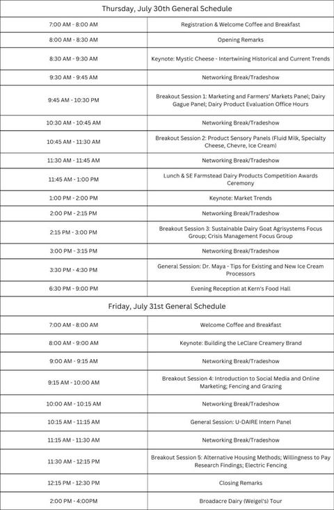 Tentative agenda for SEVAD 2026