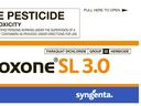 The Gramoxone SL 3.0 trade name as shown on the label.