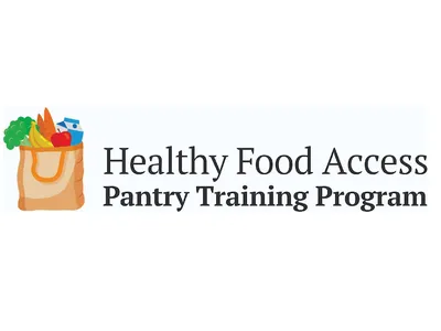 Healthy Food Access Pantry Training Program bag of fruits and vegetables