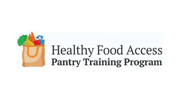 Healthy Food Access Pantry Training Program bag of fruits and vegetables