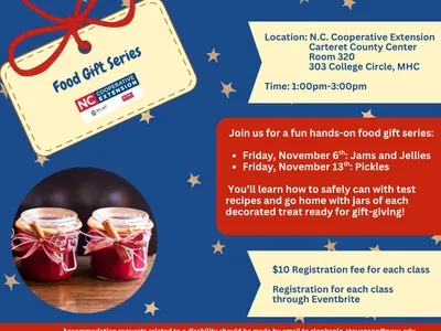 Holiday Food Gift Class Flyer