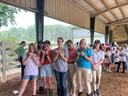 4-Hers take group photo during State Horse Show