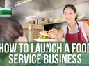 Promo flyer for the "How to Launch a Food Service Business Series"