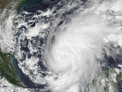 NOAA satellite imagery shows Hurricane Isaias over the Gulf of Mexico in October 2026.