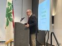 Extension Director, David Monks, stands at a podium while speaking to attendees of the 2026 Southern Region Biennial 4-H Conference.