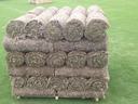 stack of rolled sod
