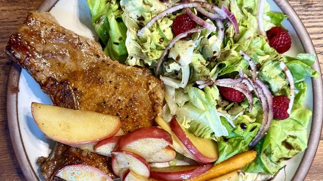 Protein with side salad.