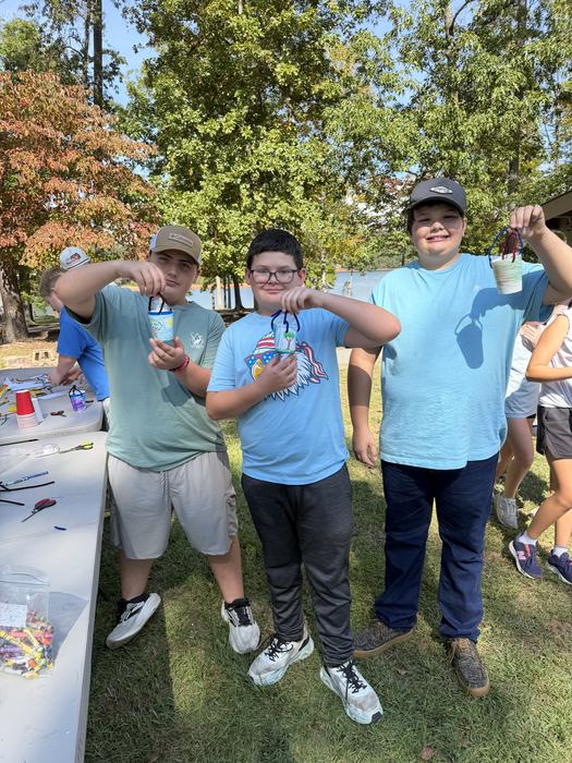 Students and their bird feeders