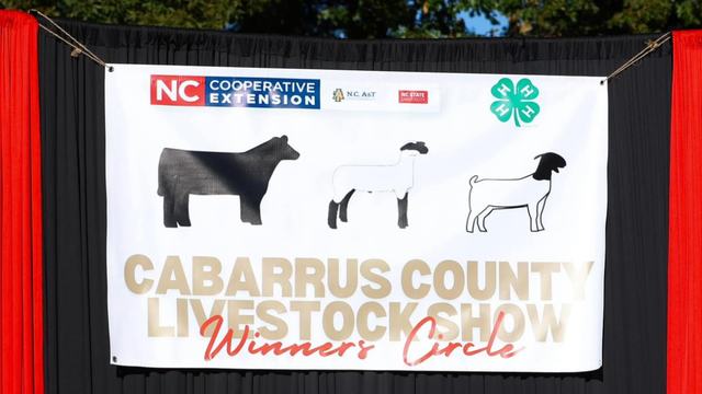 Cabarrus County Livestock Show Winners Circle