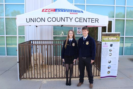 FFA Students Standing in Front of Tent