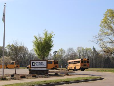 UCPS School Buses Dropping Off Students for Wake Up to Ag