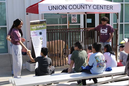 High School Students Teaching About Small Ruminants