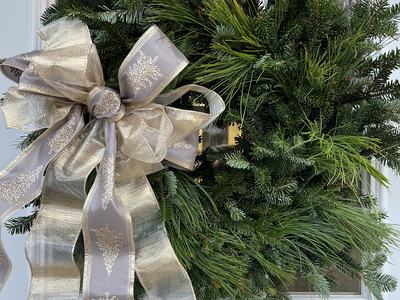 Wreath and garland fundraiser example wreath