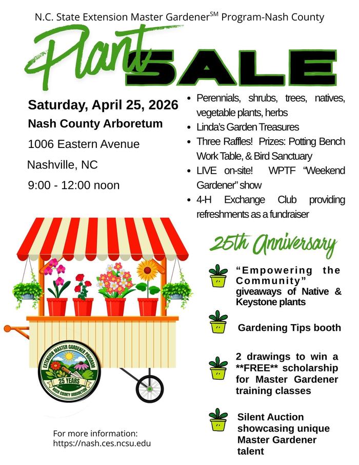Flyer for 2026 Plant Sale
