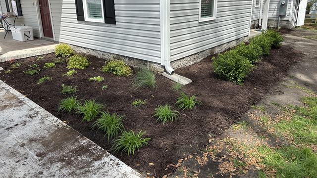 Planting by Extension staff and Master Gardener volunteers