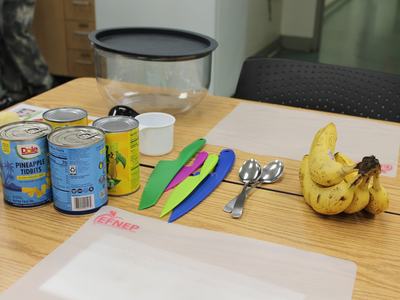 Food used to teach a class.