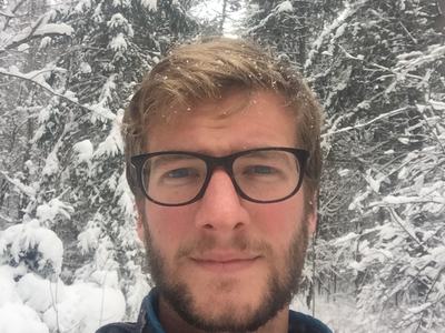 Image of Stephen Ruswick in a snowy landscape.
