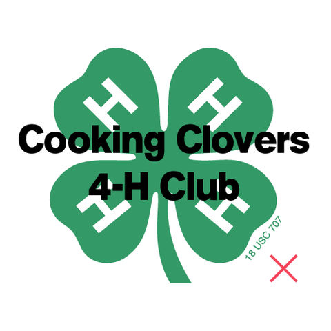 4-H Emblem that is obscured by text, demonstrating incorrect usage.