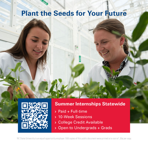 NC State Extension Internships Info Card