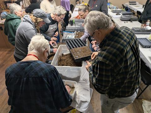 Hands On Activity at the Extension Master Gardener Initial Training