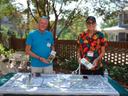 NHC EMG volunteers working a welcome table at the 2026 Native Garden Tours