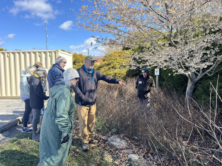 Class of 2026 EMGs Tour Library Rain Gardens