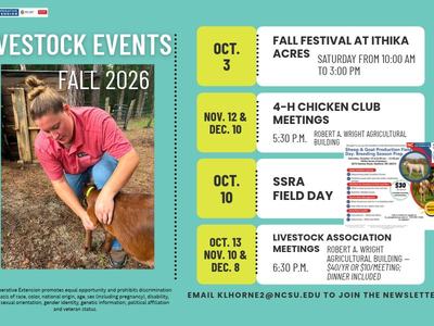 fall event schedule