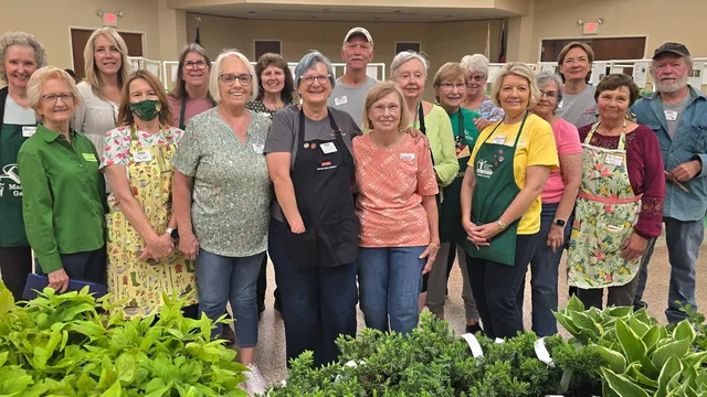 Master Gardener members pose for a group photo at their spring plant sale hosted in April of 2026.