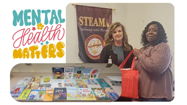 Mental Health Awareness, focus books were given to Duplin County Schools