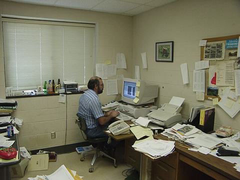 Person working at computer