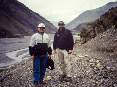 Jim Walgenbach and contact in Nepal valley