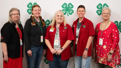 North Carolina 4-H Volunteer Leaders' Association officers pose for a group photo during their annual conference.
