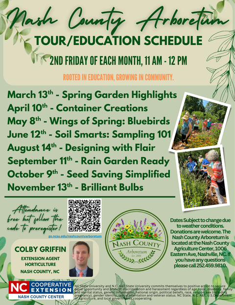 Flyer detailing 2026 tours and education