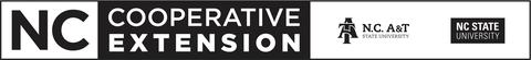 N.C. Cooperative Extension Horizontal Logo in Black and White