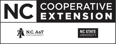 N.C. Cooperative Extension Stacked Black and White Logo
