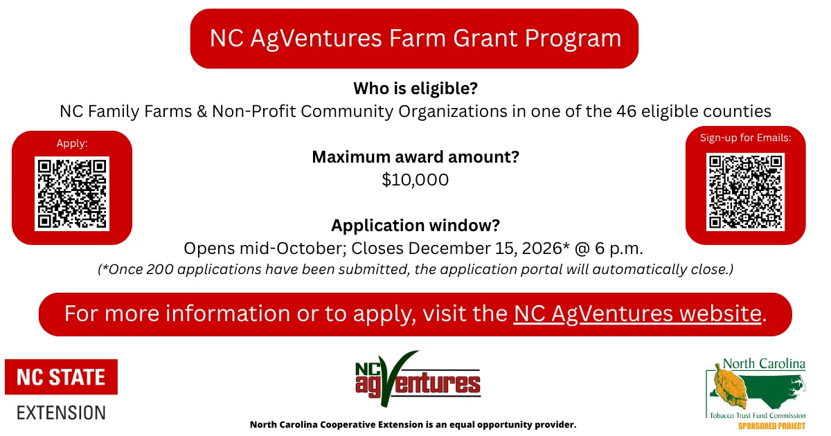 QR code for NC Agventures website