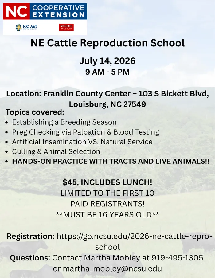 2026 Northeastern Cattle Reproduction School